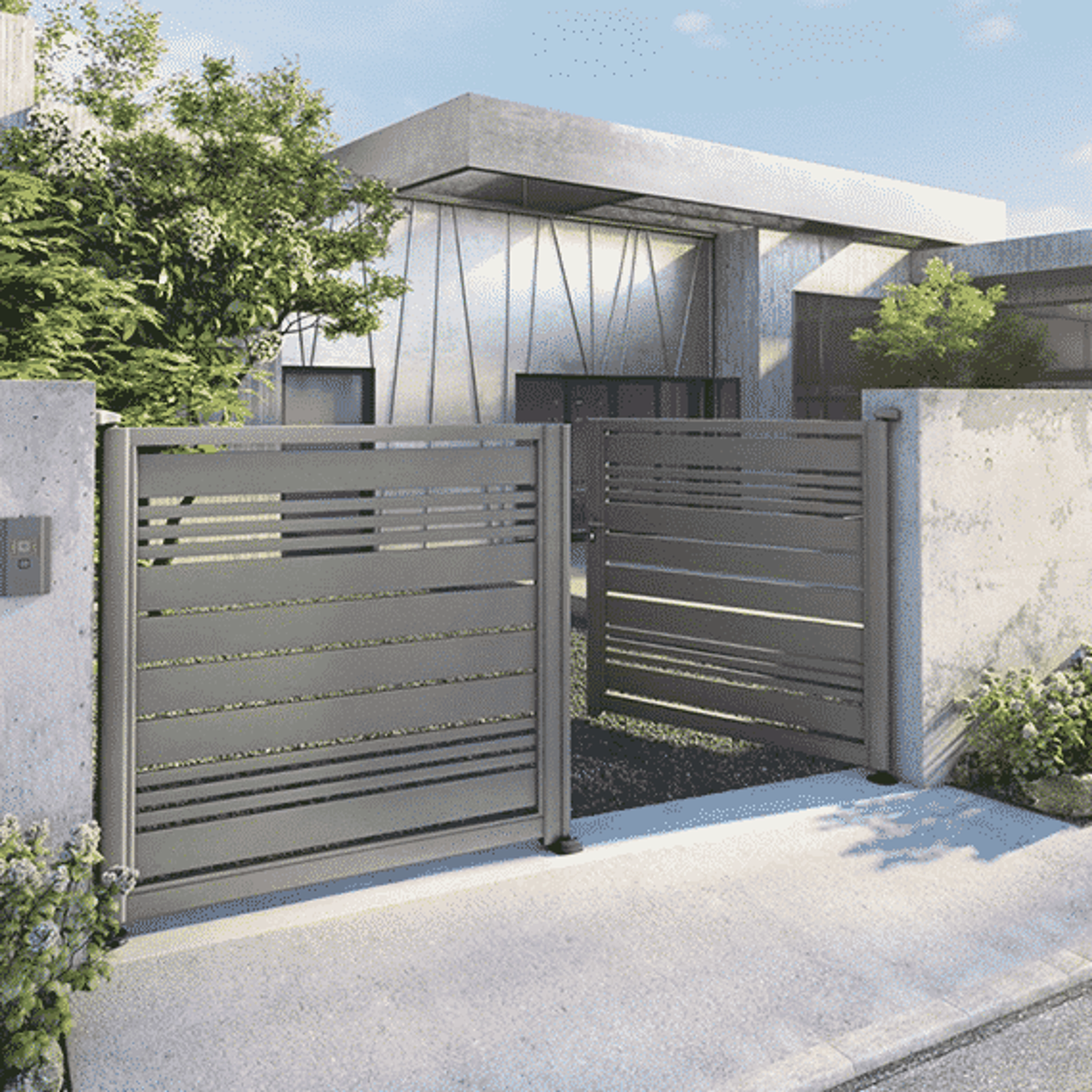 Portail qui s’ouvre que d’un côté : Solution et détails