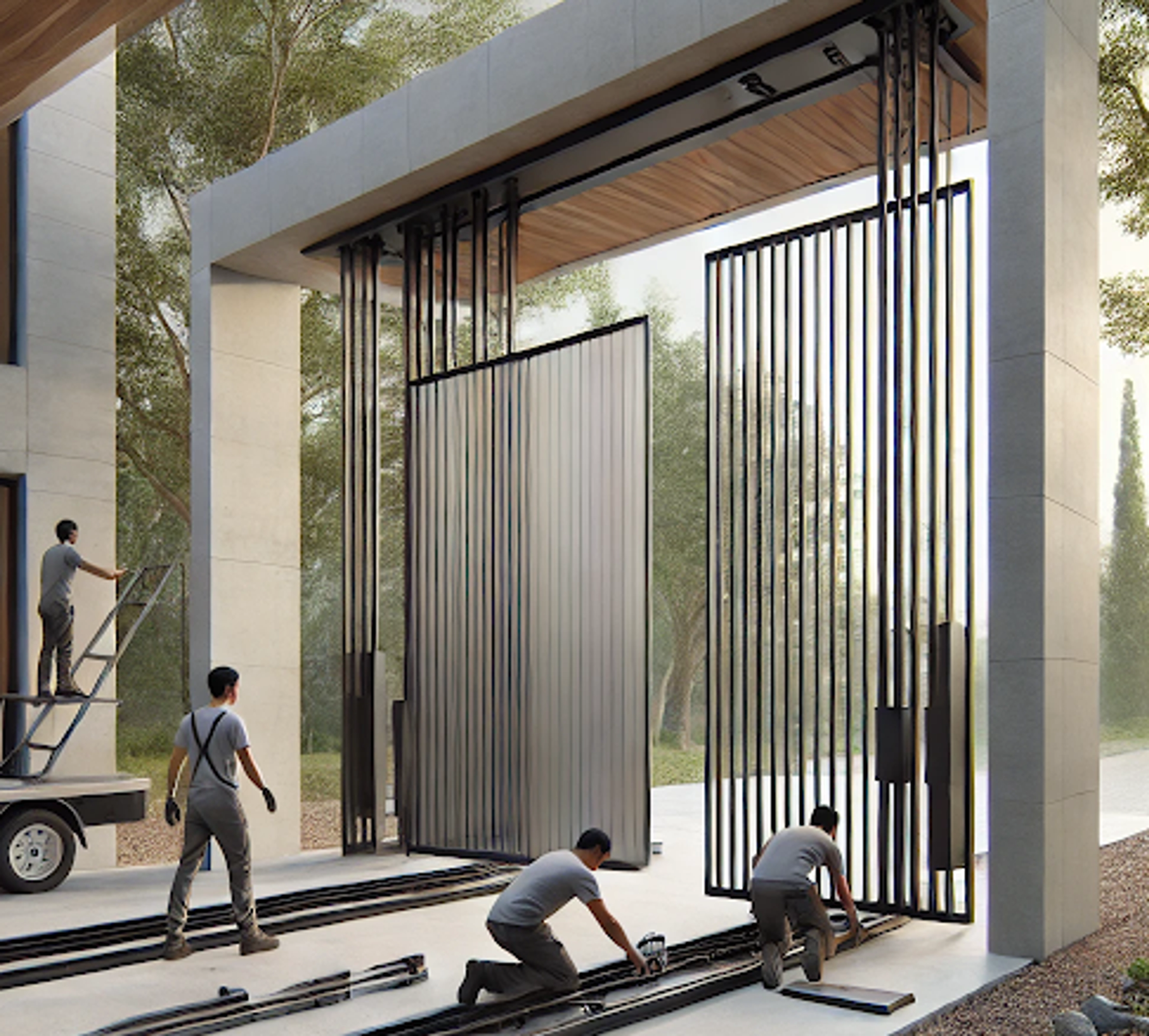 Comment fixer un portail sans pilier ?